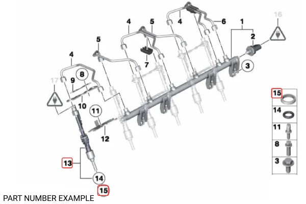 Genuine BMW Decoupling Element - 13537577649