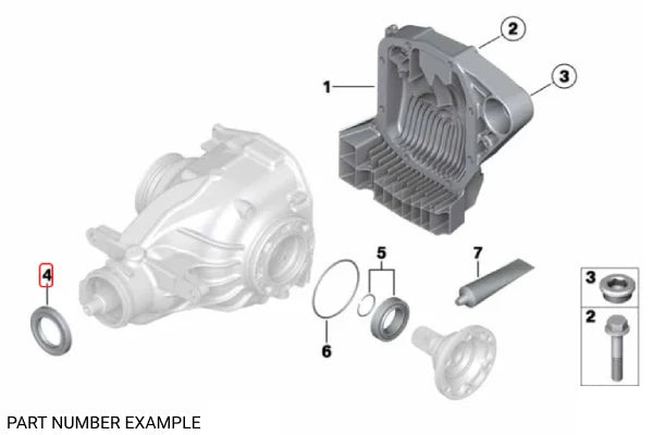 Genuine BMW Differential Input Shaft Seal – 33121213949