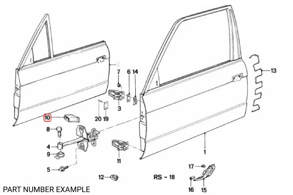 Genuine BMW Door Brake Hinge Gasket - 51211911269
