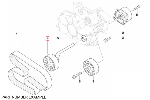 Genuine BMW Drive Belt Tensioner M57N – 11287807021