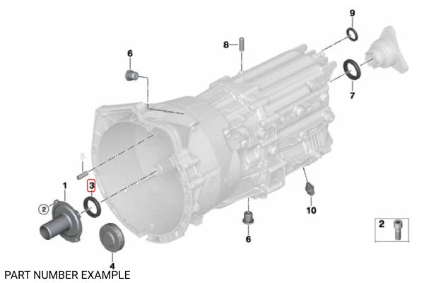 Genuine BMW Input Driveshaft Seal - 23127501712
