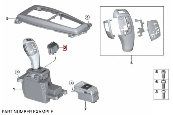 Genuine BMW EDC Sport Switch – 61316960723