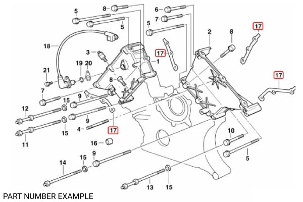 Genuine BMW Chain Case Gasket Set for M60 – 11141433306
