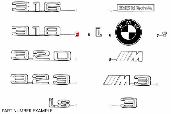 Genuine BMW Chrome Emblem Adhered 