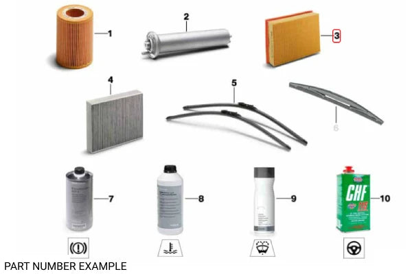 Genuine BMW Engine Air Filter - 13718691835