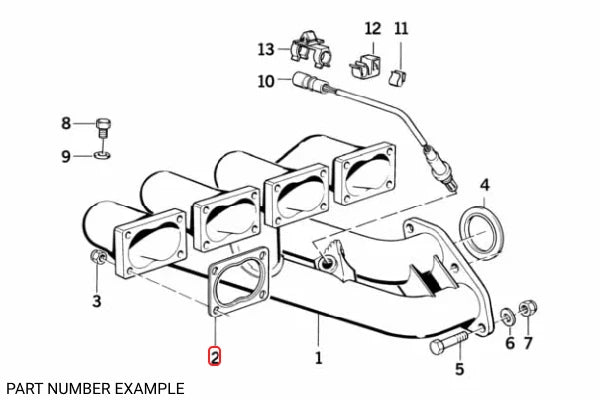 Genuine BMW Exhaust Manifold Gasket – 11621312992