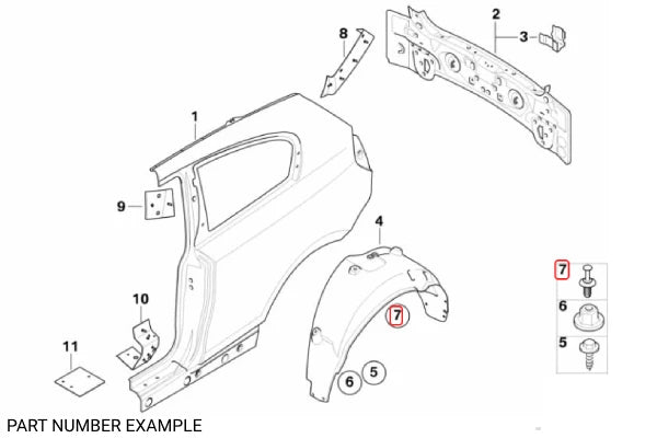 Genuine BMW Expanding Trim Rivet - 51111908077