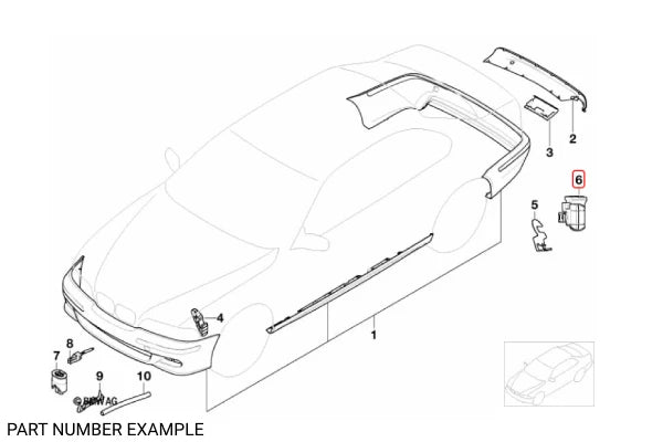 Genuine BMW RHS Bumper Bracket for E46 – 51128195322