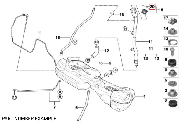 Genuine BMW Fuel Tank Cap – 16117193372