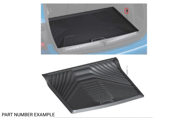 Genuine BMW Fitted Luggage Compartment Mat for F40 F70 - 51472469099
