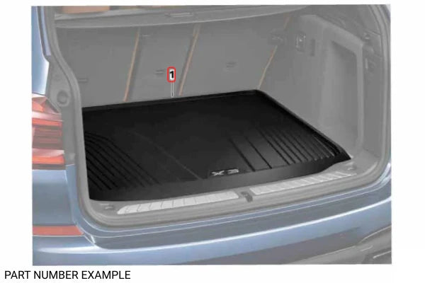 Genuine BMW Fitted Luggage Compartment Mat for X4 - 51472451589
