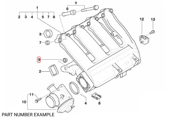 Genuine BMW Flange Nut M7 – 11617545279