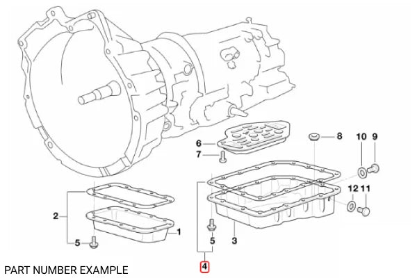 Genuine BMW Automatic Transmission Oil Pan Gasket – 24112468332