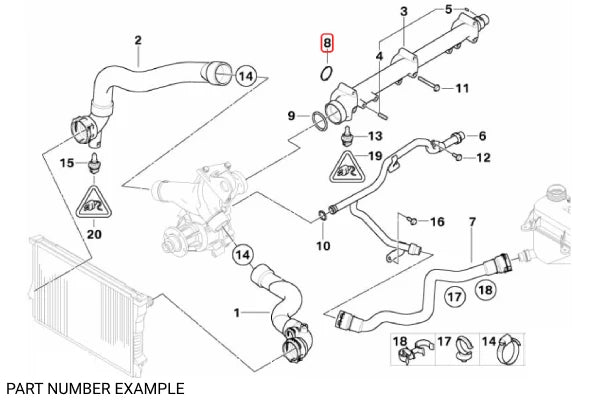 Genuine BMW Gasket – 11537830708
