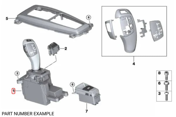 Genuine BMW Gear Selector Switch for X5 X6 – 61319228592