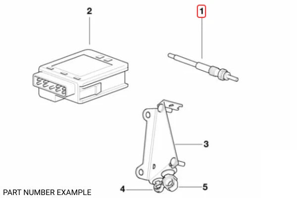 Genuine BMW Glow plug for M57N M57N2 – 12237786869