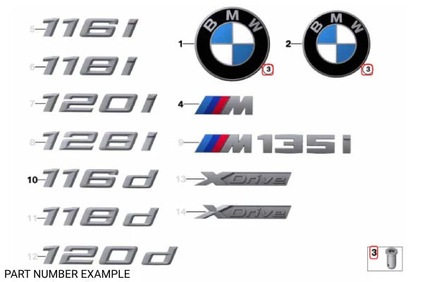 Genuine BMW Badge Grommet - 51148209932
