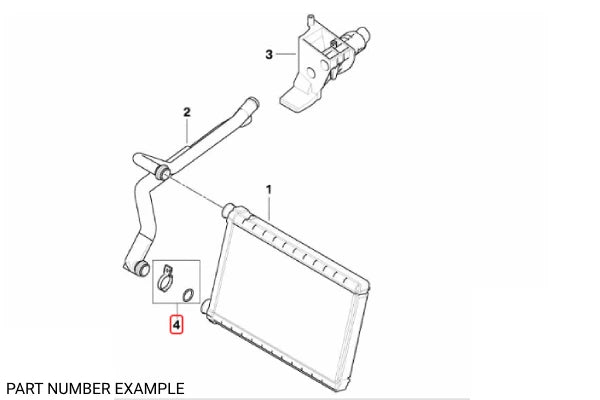 Genuine BMW Heater Core O-Ring Kit – 64119180102