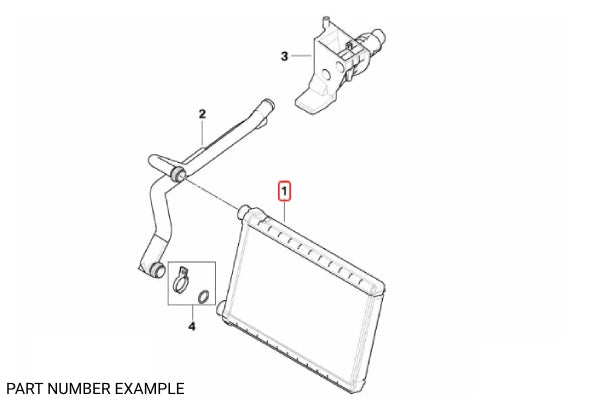 Genuine BMW HVAC Heater Radiator – 64119123506