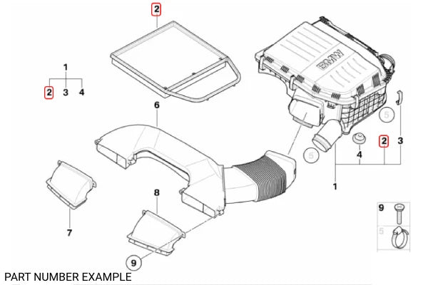 Genuine BMW Air Filter - 13717599285
