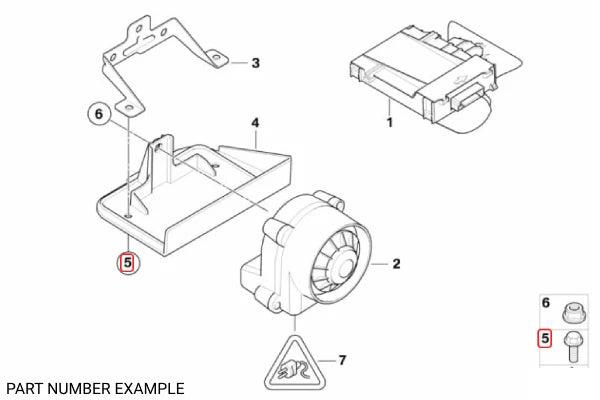 Genuine BMW Hex Bolt With Washer - 07119902933