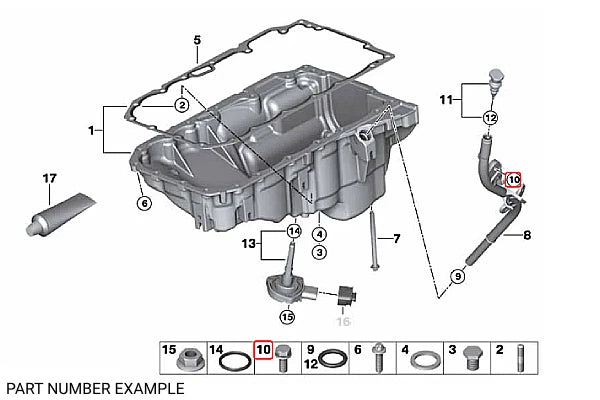 Genuine BMW Hex Bolt With Washer – 07119904524