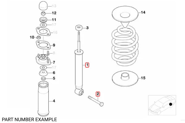 Genuine BMW Shock Mounting Hex Bolt – 07119900402