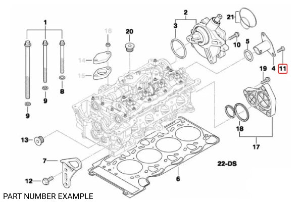 Genuine BMW Hex Bolt (M6x16) – 07119904357