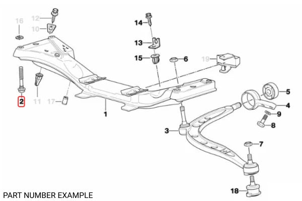 Genuine BMW Hex Screw With Collar – 31116781023