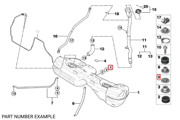 Genuine BMW Hex Nut – 07146760121