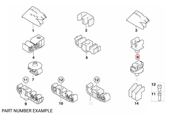 Genuine BMW Brake Line Mounting Holder – 34306766380