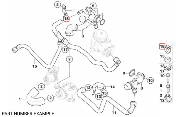 Genuine BMW 18-24mm Hose Clamp – 07129952109