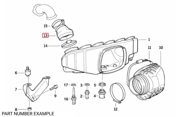 Genuine BMW Intake Manifold Hose for E36 – 11611317167