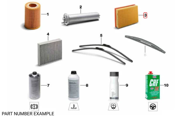 Genuine BMW Intake Air Filter - 13718581691
