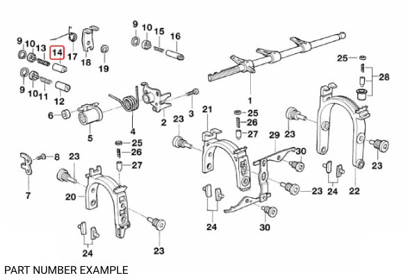 Genuine BMW Gearbox Lock Pin – 23311224849