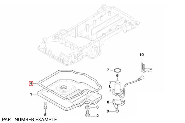 Genuine BMW Lower Oil Pan Gasket for M60 – 11131436324
