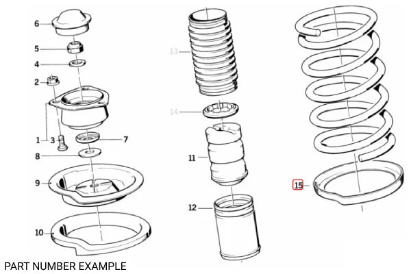 Genuine BMW Lower Spring Pad 3mm – 31331124322