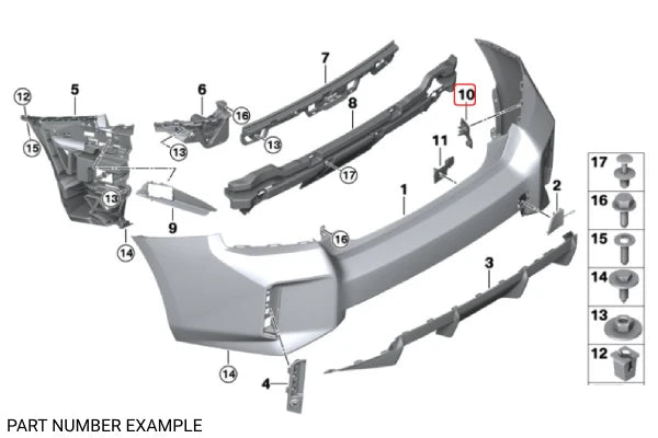 Genuine BMW Mount For Ultrasonic Sensor for G87 - 51127887595