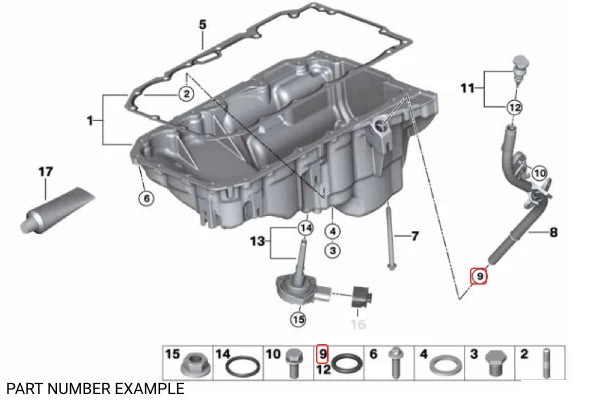 Genuine BMW Oil Level Sensor O-Ring – 11437794698