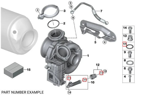 Genuine BMW Oil Filter Housing O-Ring – 11421702905