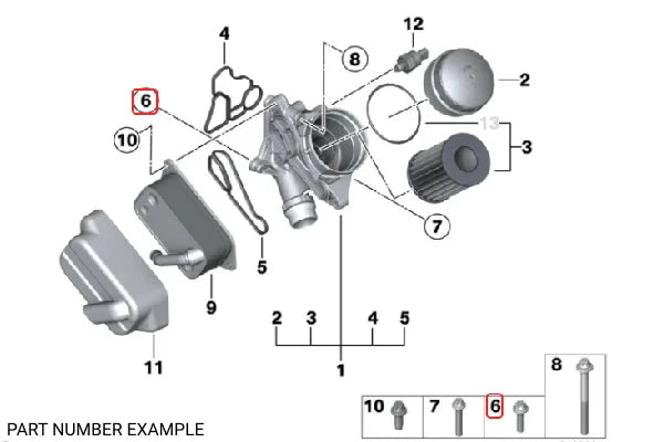 Genuine BMW Oil Filter Housing Bolt - 11427540759