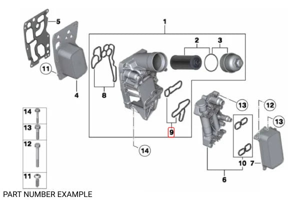 Genuine BMW Oil Filter Housing Gasket – 11428580680
