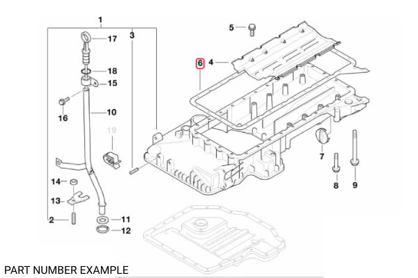 Genuine BMW Upper Oil Pan Gasket for M60 M62 – 11131742109