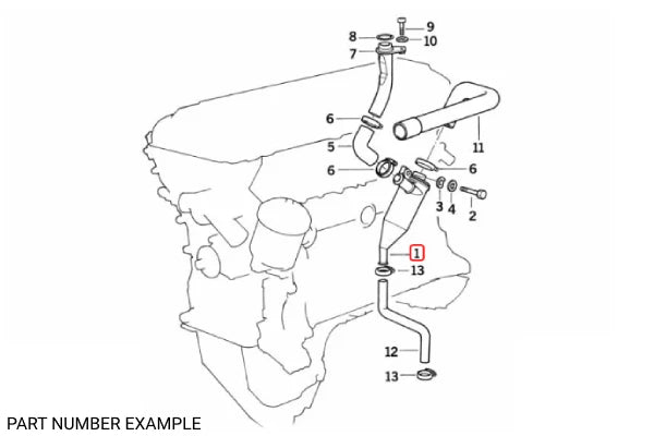 Genuine BMW Oil Separator for E36 – 11151401218