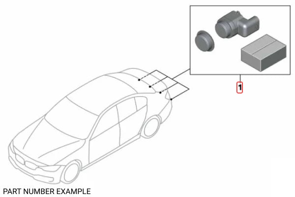 Genuine BMW Parking Aid Sensor Housing - 51128069815