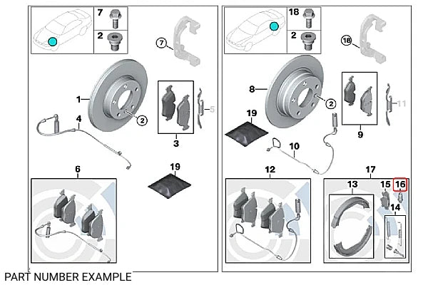 Genuine BMW Parking Brake Cable Adjusting Screw – 34416851438