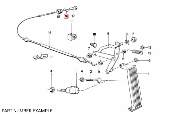 Genuine BMW Bowden Cable Pin - 35411152372