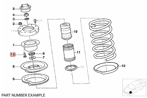 Genuine BMW Pin (M8X18 ZNS3) – 31336765744