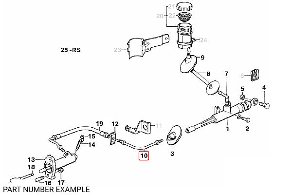 Genuine BMW Brake Line (260mm) – 34326755555