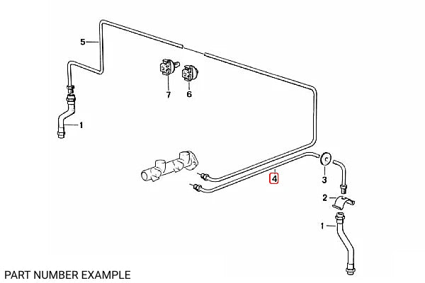 Genuine BMW Brake Line (310mm) – 34326755560